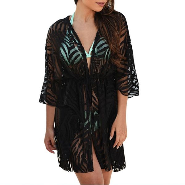 summer beach women lace hollow out lace up open stitch loose thin regular coats patchwork black solid color half sleeve coat, Black;brown
summer beach women lace hollow out lace up open stitch loose thin regular coats patchwork black solid color half sleeve coat, Black;brown