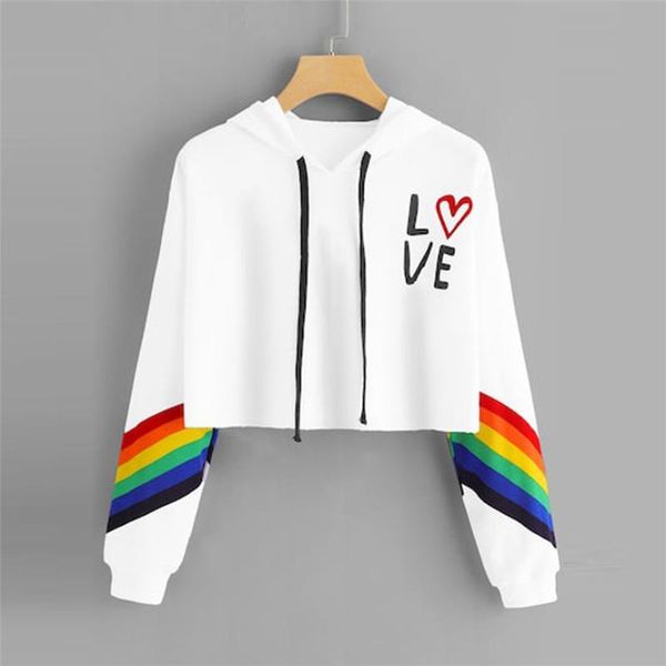 fashion female long sleeve hoodie pullover sweatshirt rainbow letter print women's sweatshirt ladies clothes felpe donna, Black
fashion female long sleeve hoodie pullover sweatshirt rainbow letter print women's sweatshirt ladies clothes felpe donna, Black