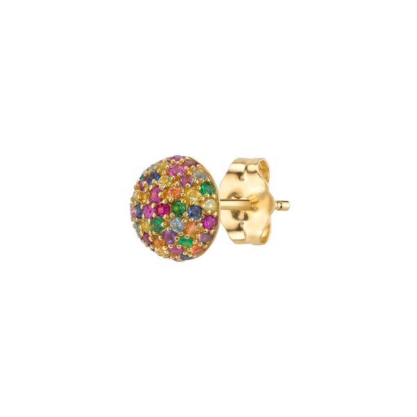half round ball stud earring micro pave rainbow colorful cubic zirconia gold plated 925 sterling silver studs for girl, Golden;silver
half round ball stud earring micro pave rainbow colorful cubic zirconia gold plated 925 sterling silver studs for girl, Golden;silver