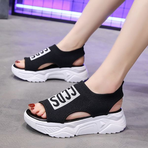 sandals knit sports women summer peep toe slip-on platform thick sole red black casual beach shoes 2021
sandals knit sports women summer peep toe slip-on platform thick sole red black casual beach shoes 2021
