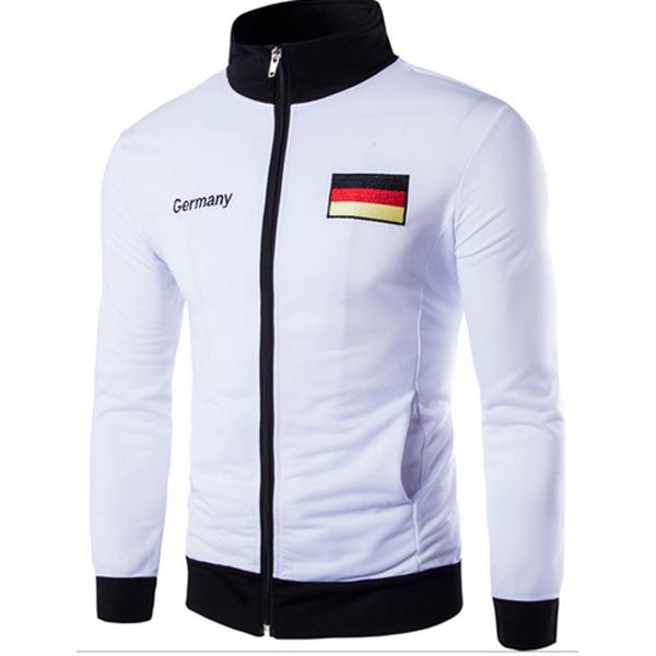 men's casual jacket men's germany spain american flag embroidery design fashion jacket, Black
men's casual jacket men's germany spain american flag embroidery design fashion jacket, Black