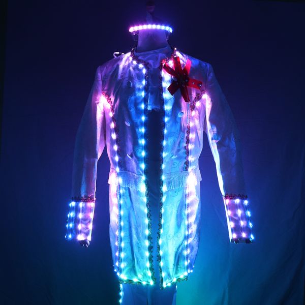 full color smart led court suit europe style court marshal clothing groom wedding mens suits light edm music party stage singer
full color smart led court suit europe style court marshal clothing groom wedding mens suits light edm music party stage singer