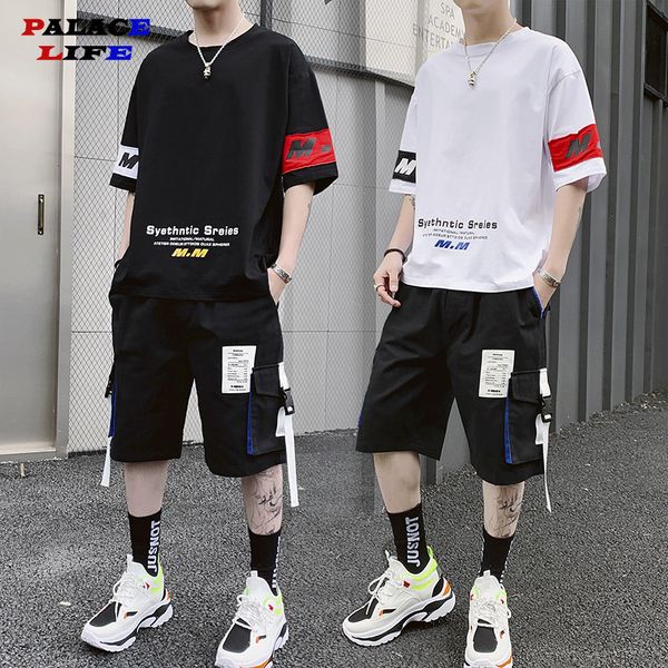 2020 men summer sportswear cotton sets tracksuits hip hop loose sets jogger suits for men cotton patchwork t-shirt+shorts, Gray
2020 men summer sportswear cotton sets tracksuits hip hop loose sets jogger suits for men cotton patchwork t-shirt+shorts, Gray