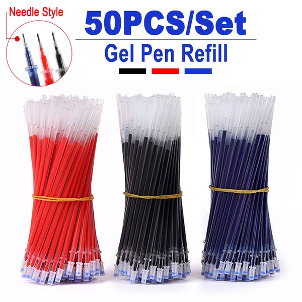 delvtch 0.5mm 50pcs/lot gel pen refill needle tip office signature rods for handles red blue black ink office school supplies
delvtch 0.5mm 50pcs/lot gel pen refill needle tip office signature rods for handles red blue black ink office school supplies