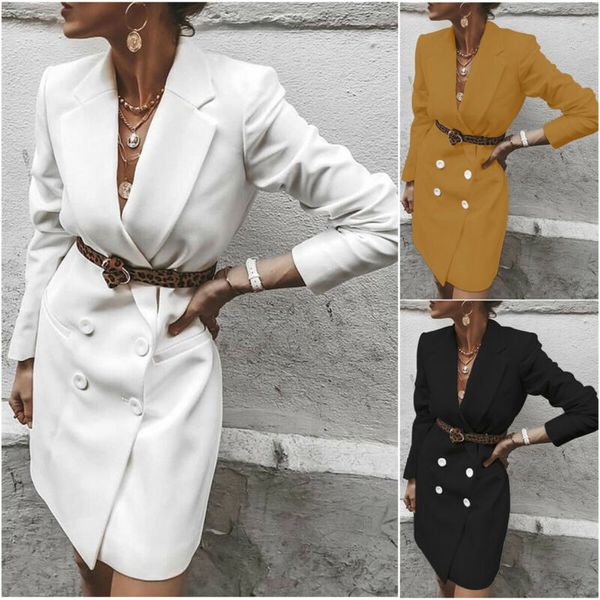 women ladies suit business blazer ladies bodycon dres double breasted high elastic bandage dress causal office mini dress, White;black
women ladies suit business blazer ladies bodycon dres double breasted high elastic bandage dress causal office mini dress, White;black