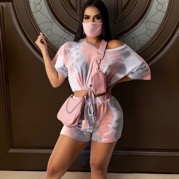 3pcs sets women casual short sleeve print drawstring crop +high waist shorts+mask fitness running sports outfits streetwear, Black;blue
3pcs sets women casual short sleeve print drawstring crop +high waist shorts+mask fitness running sports outfits streetwear, Black;blue