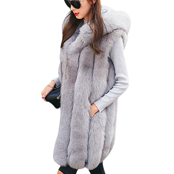 new design warm faux fur vest coat women vest winter thick hooded pink long outerwear elegant ladies jackets plus size s-3xl, Black
new design warm faux fur vest coat women vest winter thick hooded pink long outerwear elegant ladies jackets plus size s-3xl, Black