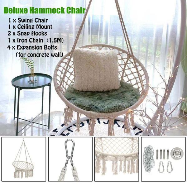 round hammock swing hanging chair outdoor indoor dormitory bedroom hanging chair for child safety hammock with accessories
round hammock swing hanging chair outdoor indoor dormitory bedroom hanging chair for child safety hammock with accessories