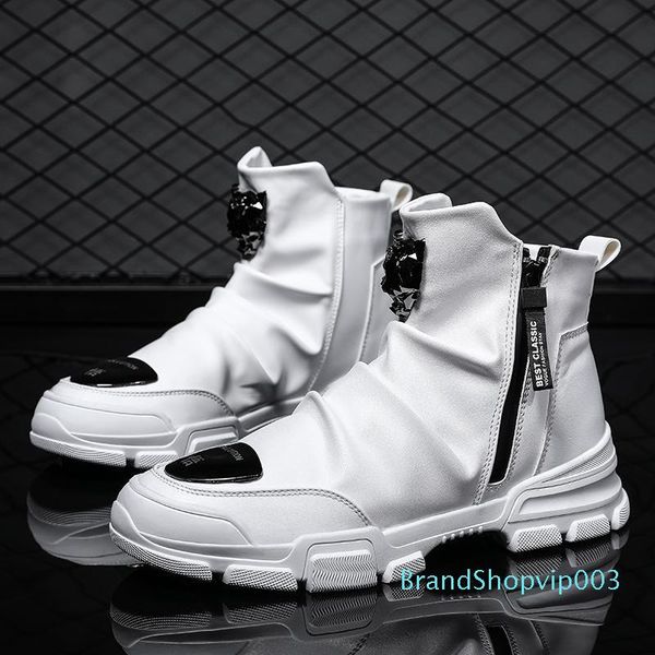 spring 2019 casual male shoes fashion nightclub men zipper boots black white ankle mens motorcycle boots pu leather punk
spring 2019 casual male shoes fashion nightclub men zipper boots black white ankle mens motorcycle boots pu leather punk