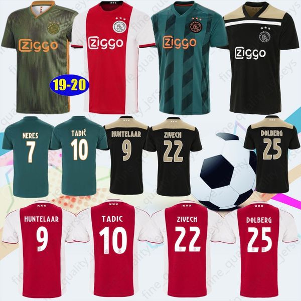 19/20 New Ajax Soccer Jerseys 9 HUNTELAAR 10 TADIC 6 VAN DE BEEK 22 ZIYECH 25 DOLBERG Stitched Soccer Jerseys
19/20 New Ajax Soccer Jerseys 9 HUNTELAAR 10 TADIC 6 VAN DE BEEK 22 ZIYECH 25 DOLBERG Stitched Soccer Jerseys