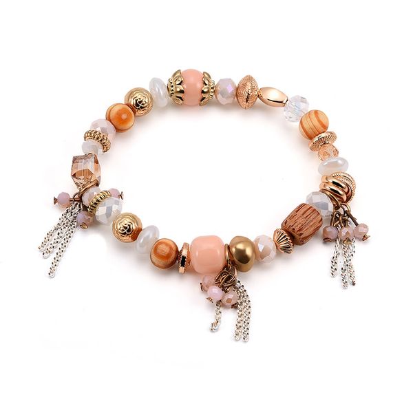 mens and womens fashion summer bohemian style beaded strands bracelet silver charm chain tassel jewelry, Black
mens and womens fashion summer bohemian style beaded strands bracelet silver charm chain tassel jewelry, Black