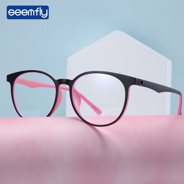 seemfly fashion anti-blue light tr90 flat mirror women men round frame eyeglasses antifatigue computer eyewear myopic frame, White;black
seemfly fashion anti-blue light tr90 flat mirror women men round frame eyeglasses antifatigue computer eyewear myopic frame, White;black