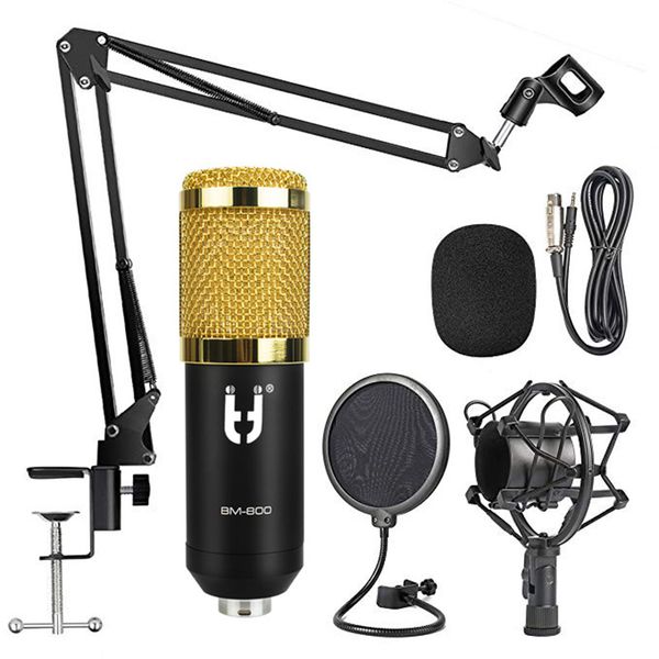 

Полный Комплект Профессиональных Микрофонов BM800 Конденсаторный КТВ Микрофон Pro Au
