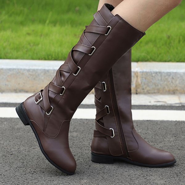women autumn platform mid heels boots female lace up slip on women boot buckle strap zipper ladies low heel shoes plus size, Black
women autumn platform mid heels boots female lace up slip on women boot buckle strap zipper ladies low heel shoes plus size, Black