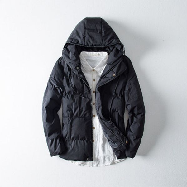 2018 new cotton men's zipper hooded casual cotton suit winter thick warm winter jacket gb001, Black
2018 new cotton men's zipper hooded casual cotton suit winter thick warm winter jacket gb001, Black