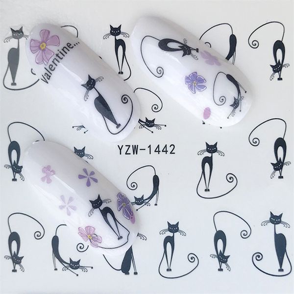 nail sticker art decoration slider cat horse flower adhesive water transfer decals manicure lacquer accessoires polish foil, Black
nail sticker art decoration slider cat horse flower adhesive water transfer decals manicure lacquer accessoires polish foil, Black