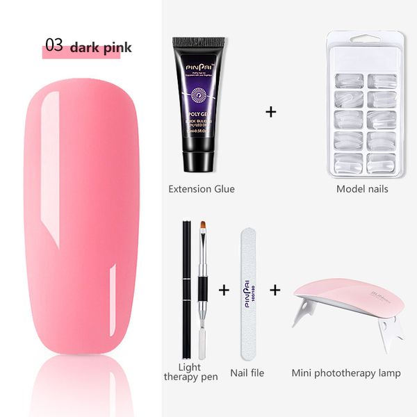 9color 6 pcs 15ml nail extension gel natural nail art mold polish with uv led lamp quick building manicure builder tools tslm1
9color 6 pcs 15ml nail extension gel natural nail art mold polish with uv led lamp quick building manicure builder tools tslm1