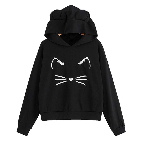 women sweatshirt cat ear hoodies harajuku loose casual long sleeve autumn winter pullover hoodie tracksuit sudadera mujer, Black
women sweatshirt cat ear hoodies harajuku loose casual long sleeve autumn winter pullover hoodie tracksuit sudadera mujer, Black