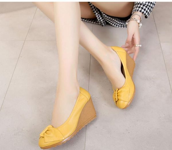 2019 women's shoes in spring and autumn with new style slope heel round head bowknot @56, Black
2019 women's shoes in spring and autumn with new style slope heel round head bowknot @56, Black