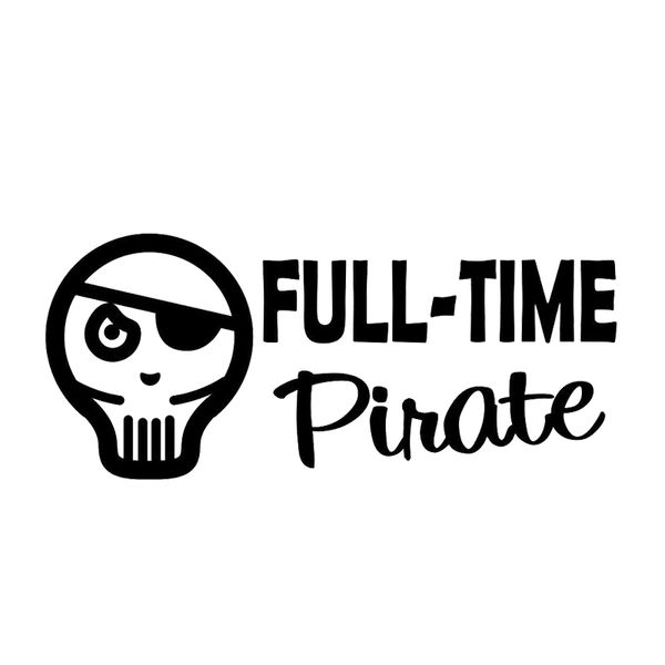 15*6.5cm full time pirate decal sticker funny personality stickers motorcycle suvs bumper car window lapcar stylings
15*6.5cm full time pirate decal sticker funny personality stickers motorcycle suvs bumper car window lapcar stylings
