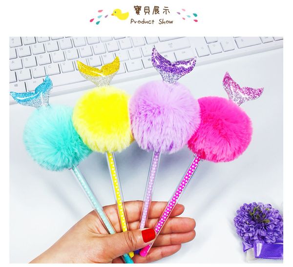 12pcs/lot princess mermaid veil pompom writing gel ink pens office study materials kids birthday party favor school gifts goodie
12pcs/lot princess mermaid veil pompom writing gel ink pens office study materials kids birthday party favor school gifts goodie