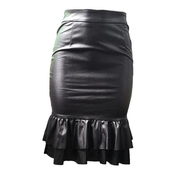 women black faux leather mermaid skirt high waist package hip bodycon ruffles trumpet skirts ladies party fish tail pu skirt
women black faux leather mermaid skirt high waist package hip bodycon ruffles trumpet skirts ladies party fish tail pu skirt