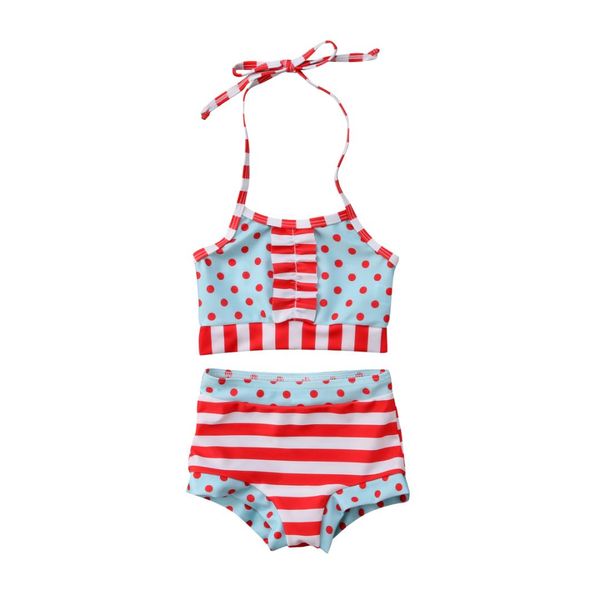 2pcs kids baby girls polka dot bikini swimwear swimsuit bathing suit beachwear, White
2pcs kids baby girls polka dot bikini swimwear swimsuit bathing suit beachwear, White