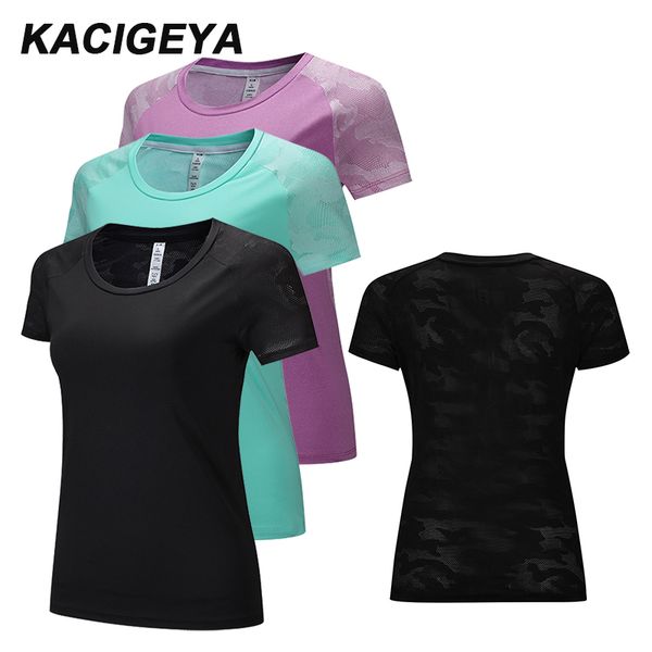women fitness yoga shirts mesh o collar polyester sports short sleeves training workout women quick drying fitness t-shirt, White;red
women fitness yoga shirts mesh o collar polyester sports short sleeves training workout women quick drying fitness t-shirt, White;red