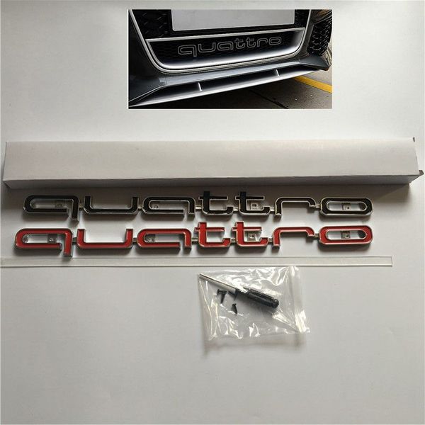42*3.2cm for audi quattro logo emblem badge front grill lower trim car styling for a4 a5 a6 a7 a8 rs5 rs6 rs7 rs q3 q5 q7
42*3.2cm for audi quattro logo emblem badge front grill lower trim car styling for a4 a5 a6 a7 a8 rs5 rs6 rs7 rs q3 q5 q7