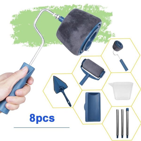 8pcs/set wall decorative paint roller corner brush handle tool multi-functional diy use easy to operate painting brushes tools
8pcs/set wall decorative paint roller corner brush handle tool multi-functional diy use easy to operate painting brushes tools