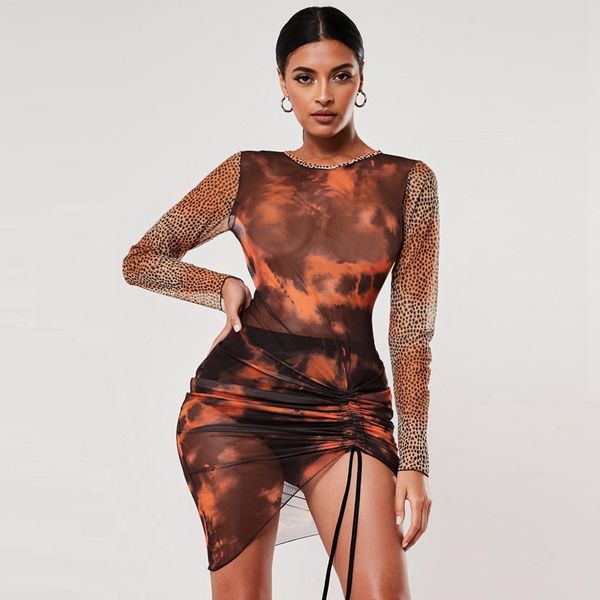 leopard print bodycon party dress women long sleeve ruched see through mesh sheer mini dress winter autumn short club, Black;gray
leopard print bodycon party dress women long sleeve ruched see through mesh sheer mini dress winter autumn short club, Black;gray