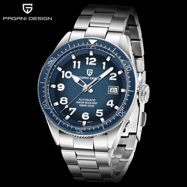 men watches pagani design mechanical automatic waterproof luxury business sports nh35a diver blue watch clock relogio masculino, Slivery;brown
men watches pagani design mechanical automatic waterproof luxury business sports nh35a diver blue watch clock relogio masculino, Slivery;brown