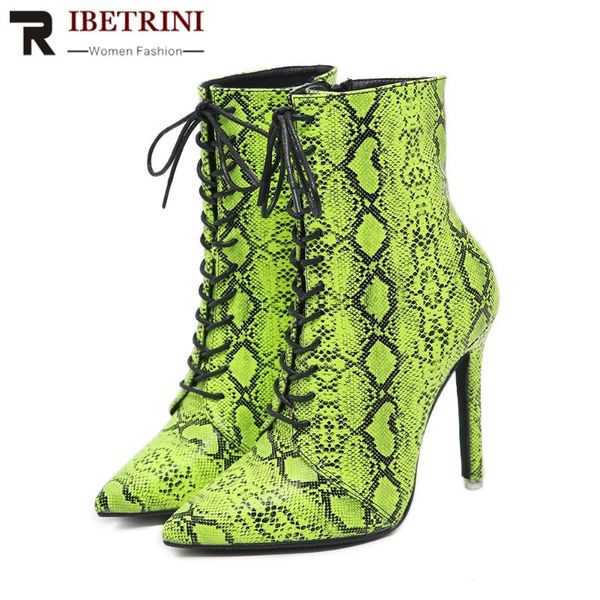 ribetrini brand new female thin high heels shoes woman fashion snake prints pointed toe ankle boots women party boots, Black
ribetrini brand new female thin high heels shoes woman fashion snake prints pointed toe ankle boots women party boots, Black