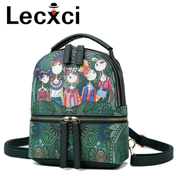 laxie ladies backpack dark green forest cartoon print picture ladies leather backpack, female student campus backpack
laxie ladies backpack dark green forest cartoon print picture ladies leather backpack, female student campus backpack