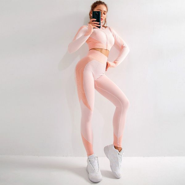 woman seamless yoga wear suit knitted buttocks stretch fitness exercise sports yoga wear workout clothes for women workout set, White;red
woman seamless yoga wear suit knitted buttocks stretch fitness exercise sports yoga wear workout clothes for women workout set, White;red