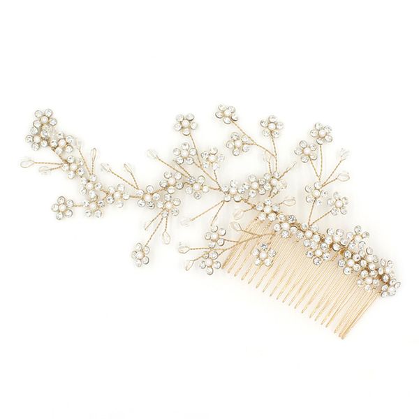 beijia generous gold crystal bridal flower hair vine handmade wedding comb accessories women jewelry, Slivery;golden
beijia generous gold crystal bridal flower hair vine handmade wedding comb accessories women jewelry, Slivery;golden