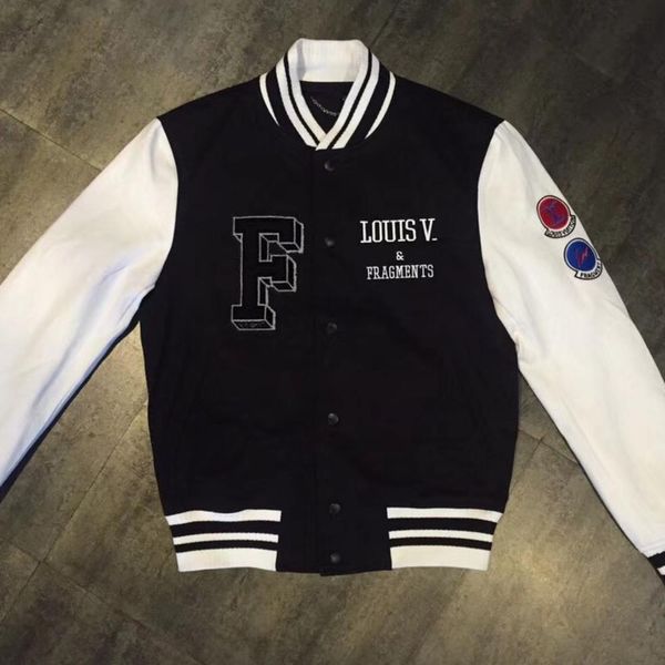 luxury classic black and white stitching three-dimensional letter embroidery badge baseball jacket man and woman coat hfbyjk075, Black;brown
luxury classic black and white stitching three-dimensional letter embroidery badge baseball jacket man and woman coat hfbyjk075, Black;brown