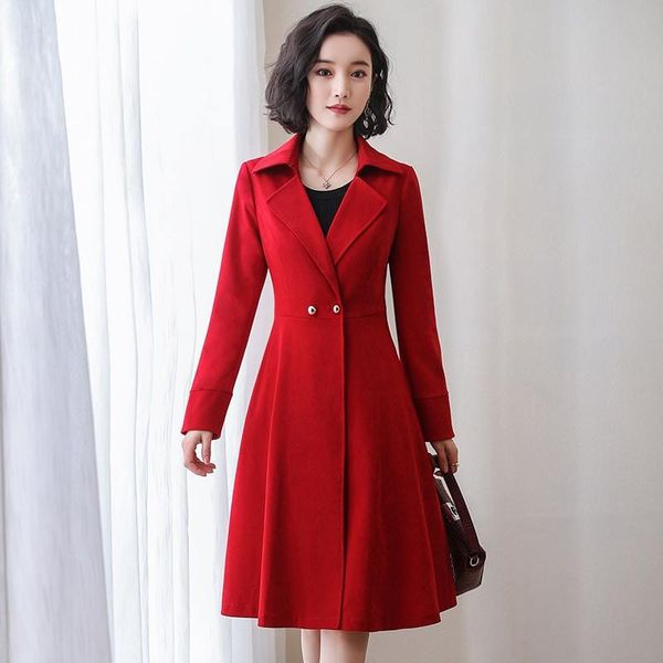 2019 spring autumn new women's trench coat windbreaker female cotton vintage outerwear clothing long slim overcoat plus size x53, Tan;black
2019 spring autumn new women's trench coat windbreaker female cotton vintage outerwear clothing long slim overcoat plus size x53, Tan;black