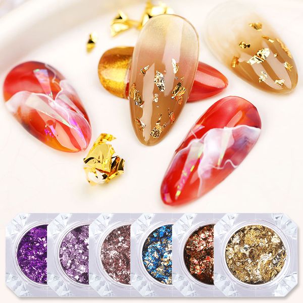 nail glitter 1 box gold silver flakes aluminum irregular sequins mirror powder paillette foils sticker art decorations, Silver;gold
nail glitter 1 box gold silver flakes aluminum irregular sequins mirror powder paillette foils sticker art decorations, Silver;gold