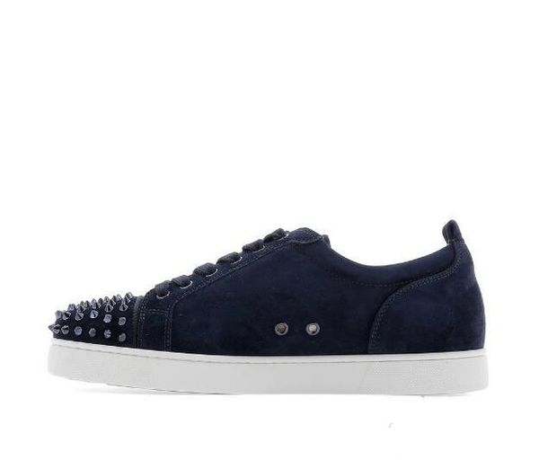 2019 classic spikes red bottom low cut sneakers studded red sole luxury designers footwear louisflats junior navy blue suede sporty-luxe bra, Black
2019 classic spikes red bottom low cut sneakers studded red sole luxury designers footwear louisflats junior navy blue suede sporty-luxe bra, Black