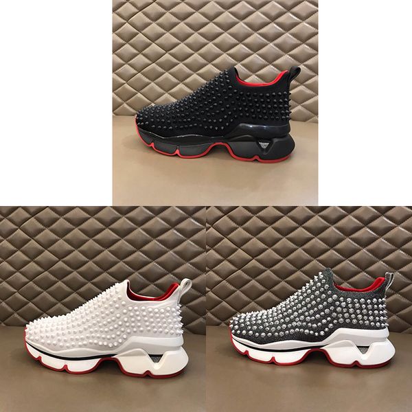 дизайнер mens red bottoms идущие спортивные тренажеры обувь из натуральной кожи класса люкс spike повседневная мода мужчины runner теннис кр, Black
дизайнер mens red bottoms идущие спортивные тренажеры обувь из натуральной кожи класса люкс spike повседневная мода мужчины runner теннис кр, Black