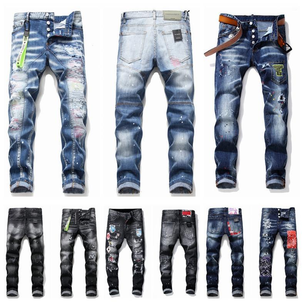 2020 het d2 mens denim jean embroidery pants holes badges jeans zipper mendsq2 pants trousers skinny jeans ds2 men jeans 6wfc07#, Blue
2020 het d2 mens denim jean embroidery pants holes badges jeans zipper mendsq2 pants trousers skinny jeans ds2 men jeans 6wfc07#, Blue