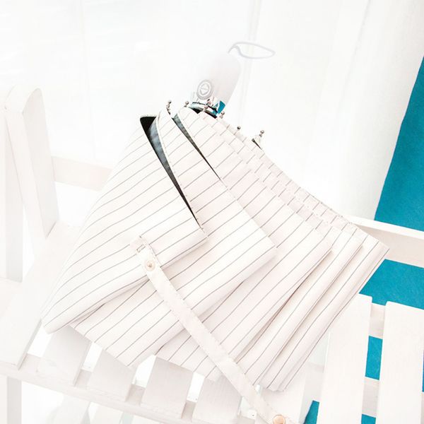 new tri-fold umbrella sun protection sun parasol stripped umbrella women rain paraguas fashion folding
new tri-fold umbrella sun protection sun parasol stripped umbrella women rain paraguas fashion folding