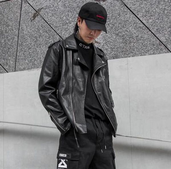 men's leather jackets men stand hip hop pu coats male motorcycle leather jacket casual slim brand clothing, Black;brown
men's leather jackets men stand hip hop pu coats male motorcycle leather jacket casual slim brand clothing, Black;brown