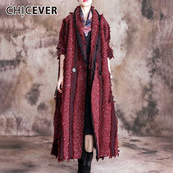 chicever patchwork tassel hit color women's wool coat lapel collar long sleeve oversize loose coats female 2020 spring clothes, Black
chicever patchwork tassel hit color women's wool coat lapel collar long sleeve oversize loose coats female 2020 spring clothes, Black