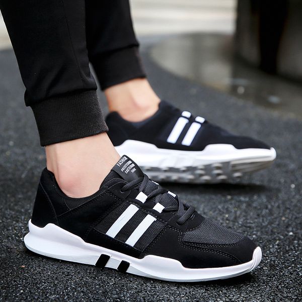 2019 spring new breathable mesh surface with sneakers casual students running wholesale color matching men's shoes, Black
2019 spring new breathable mesh surface with sneakers casual students running wholesale color matching men's shoes, Black