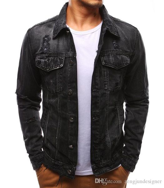 mens designer jeans solid color jackets lapel neck long sleeve winter homme clothing fashion hip hop style casual apparel, Black;brown
mens designer jeans solid color jackets lapel neck long sleeve winter homme clothing fashion hip hop style casual apparel, Black;brown