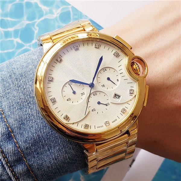 qualit fashion watches for men stainless steel quartz movement men watch all dial work chronograph watches waterproof watch, Slivery;brown
qualit fashion watches for men stainless steel quartz movement men watch all dial work chronograph watches waterproof watch, Slivery;brown