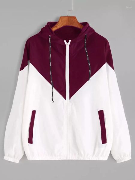 zipper fashion women designer jackets patchwork hooded jackets spring autumn womens coats with, Black;brown
zipper fashion women designer jackets patchwork hooded jackets spring autumn womens coats with, Black;brown