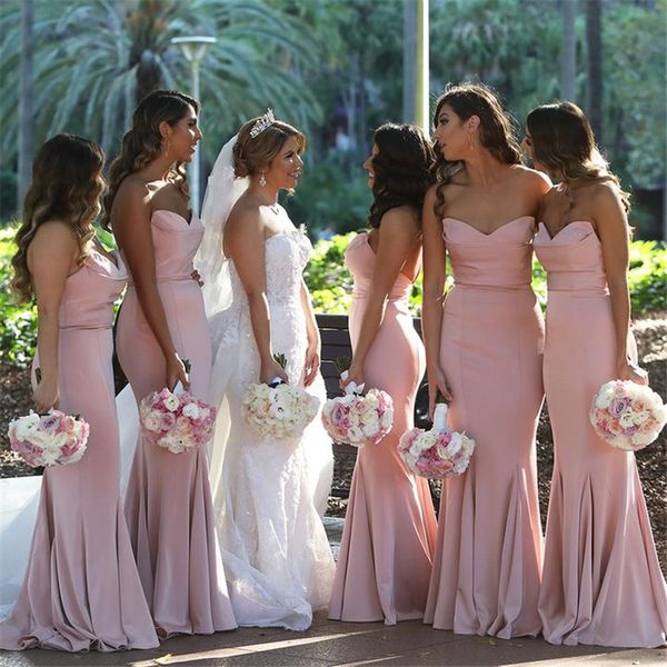 sweetheart vestido new ruched fashion mermaid long backless pink bridesmaid dress wedding gowns party simple floor length custom made, White;pink
sweetheart vestido new ruched fashion mermaid long backless pink bridesmaid dress wedding gowns party simple floor length custom made, White;pink